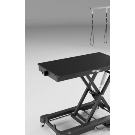 Waggz Electric Grooming Table Black with Wheels