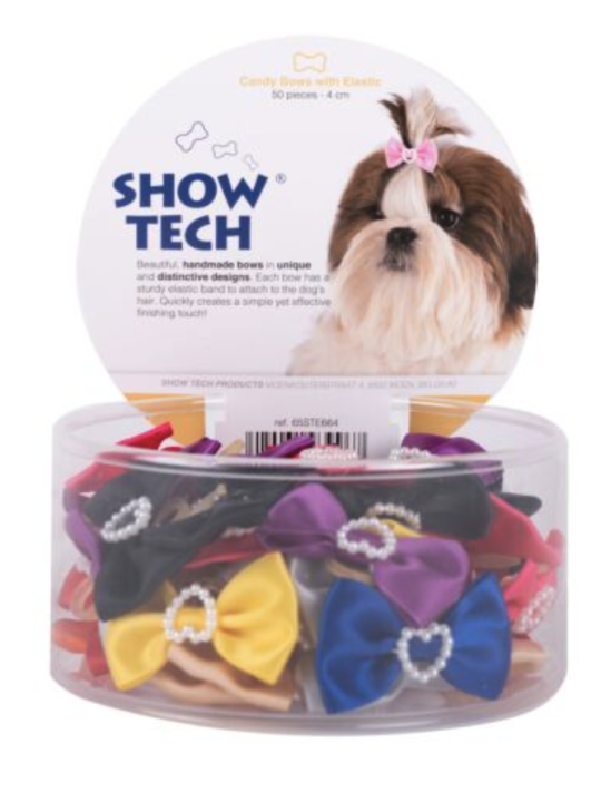 Show Tech Candy Bows with Elastic 50 pcs Bows