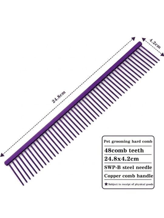 Pet Grooming Comb Copper Handle 24,8cm
